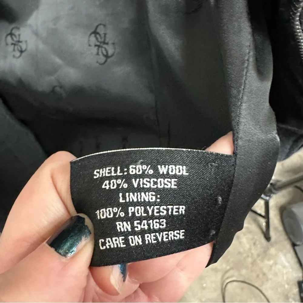 Y2K Guess women’s wool trench coat size medium gray